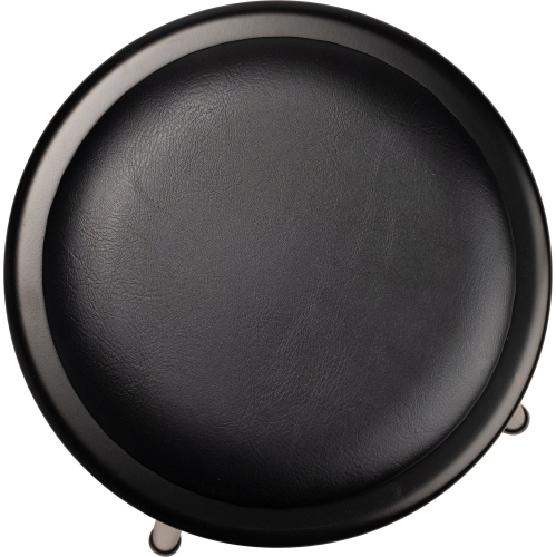 NPS 6400 Series 24" Vinyl Padded Steel Metal Heavy Duty Stool in Black