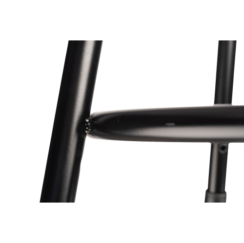 NPS 6400 Series 24" Vinyl Padded Steel Metal Heavy Duty Stool in Black