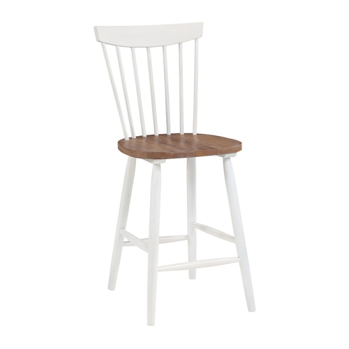 OSP HOME FURNISHINGS  Eagle Ridge Counter Wood Stool With Toffee Finished Seat And Cream Base