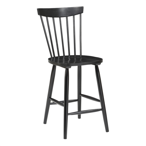 OSP HOME FURNISHINGS  Eagle Ridge Counter Wood Stool In Finish In Black