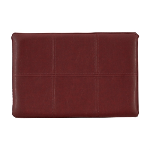 Riverbay Furniture 32" Transitional Wood/Faux Leather Bar Stool in Red