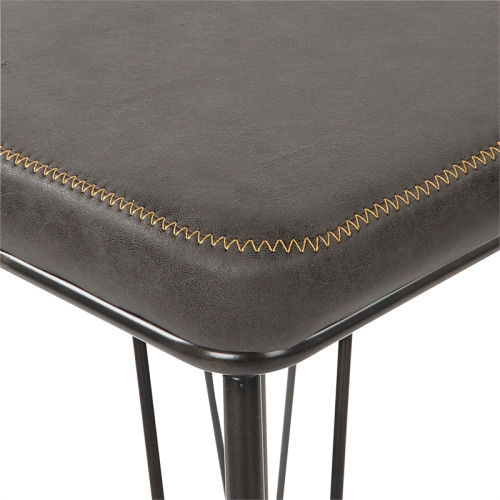 Mayson 30" Barstool in Charcoal Fabric with Industrial Steel Base 2/CTN