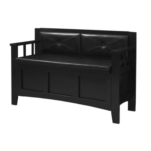 RIVERBAY FURNITURE  Padded Bench In Finish In Black