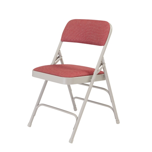 NPS 2300 Series 29.5" Metal Folding Chair in Majestic Cabernet Red