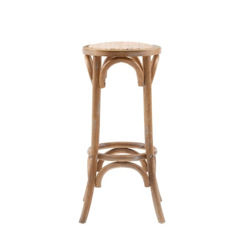 Riverbay Furniture 30.5" Retro Wood Backless Bar Stool in Brown