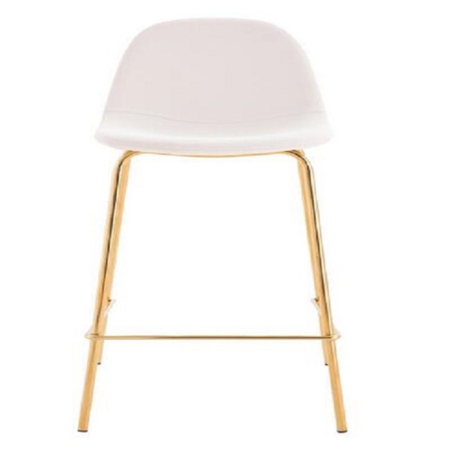 Plata Import Effie 26" Faux Leather Counter Stools in White