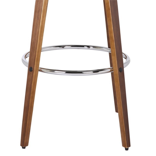 Maklaine 26" Faux Leather Counter Stool in Brown