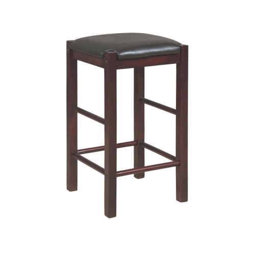 Riverbay Furniture 25" Transitional Wood Counter Stool in Espresso