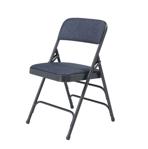 NPS 2300 Series 29.5" Modern Metal Folding Chair in Imperial Blue