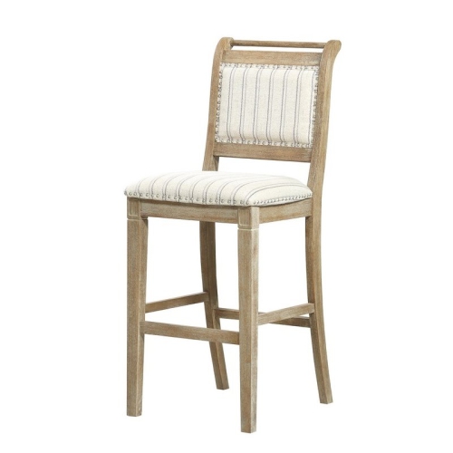 RIVERBAY FURNITURE  30" Transitional Wood/fabric Bar Stool In In Brown
