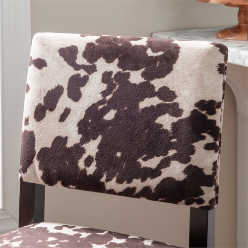 Riverbay Furniture 30" Transitional Wood/Microfiber Bar Stool in Brown