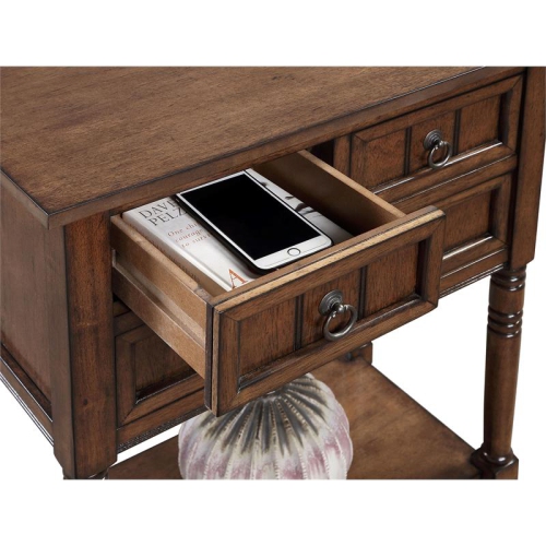 CONVENIENCE CONCEPTS  Kendra Hall Table In Cinnamon Wood Finish