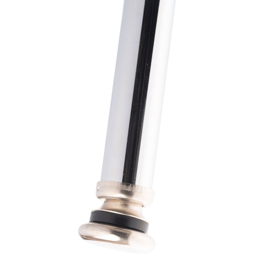 NPS 6400 Series 19-27" Modern Vinyl Padded Steel Metal Heavy Duty Stool in Black