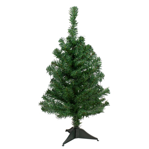 2' Medium Two-Tone Mixed Green Pine Artificial Christmas Tree - Unlit