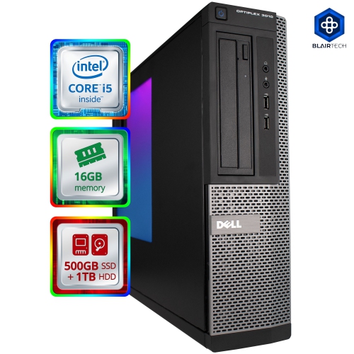 Refurbished (Good) Dell Optiplex 3010 RGB Desktop Computer (SFF