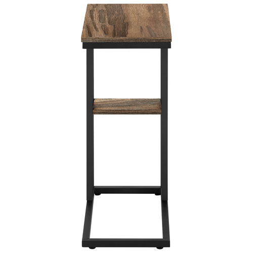 Table d'appoint rectangulaire contemporaine à 2 tablettes de Monarch - Brun/Noir