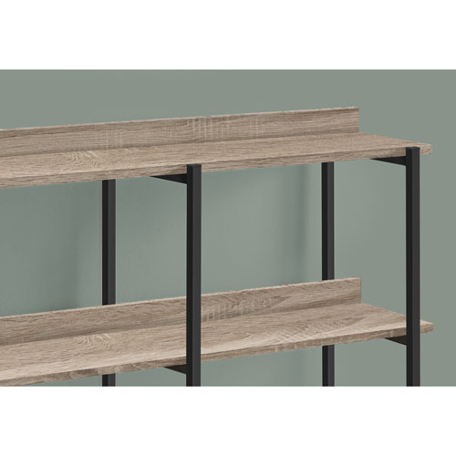 Monarch Contemporary Rectangular Console Table - Dark Taupe
