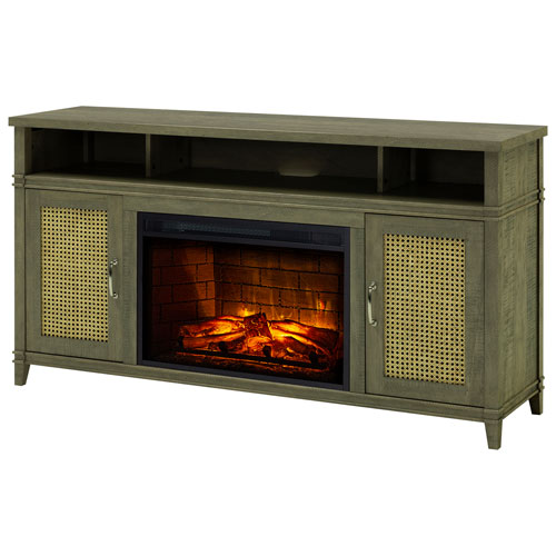 Pleasant Hearth Tahoe 60" Fireplace TV Stand - Grey