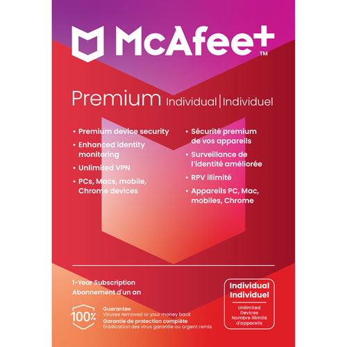 McAfee+ Premium Individual - Unlimited Devices - 1 Year