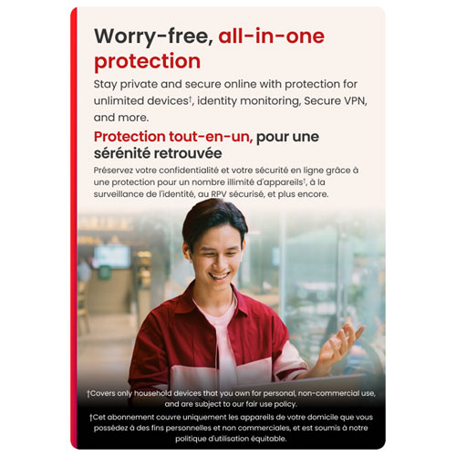 McAfee+ Premium Individual (PC/Mac/iOS/Android) - Unlimited Devices - 1 Year