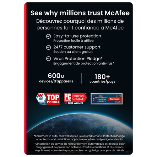 McAfee AntiVirus - 1 appareil - 1 an