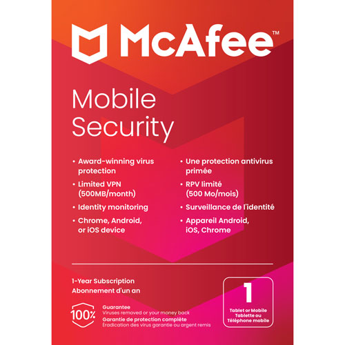 McAfee Mobile Security - 1 appareil - 1 an