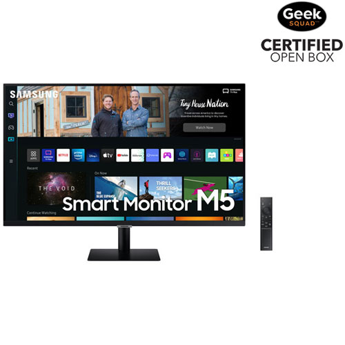 Open Box - Samsung M5 27" FHD 60Hz 4ms GTG VA LED Smart Monitor - Black