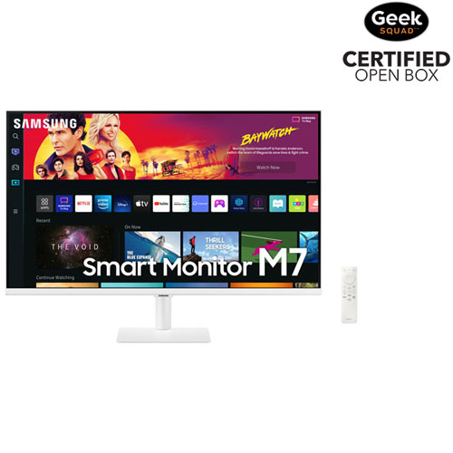 Open Box - Samsung 32" 4K Ultra HD 60Hz 4ms GTG VA LED Smart Monitor - White