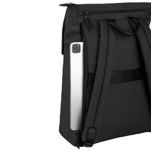 Sac griffé uni REBORN de Bugatti pour portable de 15,6 po - Noir