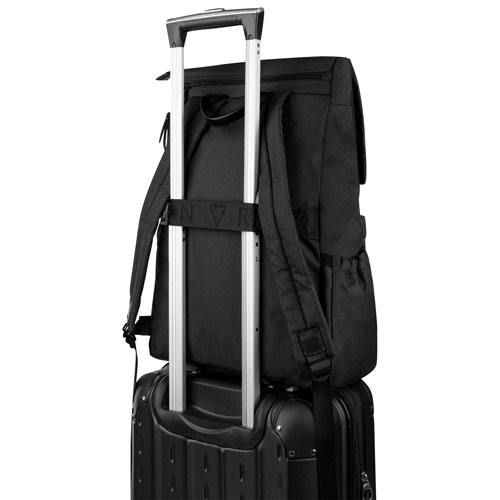 Sac griffé uni REBORN de Bugatti pour portable de 15,6 po - Noir