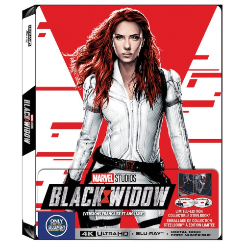 Black Widow [SteelBookMD] [comprend une copie numérique] [Blu-ray/Blu-ray Ultra HD 4K] [Exclusivité Best Buy]