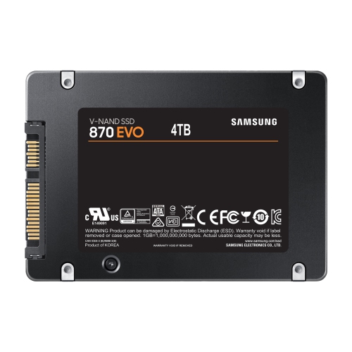 SAMSUNG 870 EVO Series 2.5" 4TB SATA III V-NAND Internal Solid State Drive MZ-77E4T0B/AM