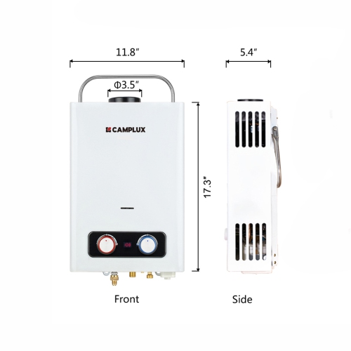 Camplux 1.58 GPM 41,000 BTU Outdoor Portable Propane Tankless Water Heater