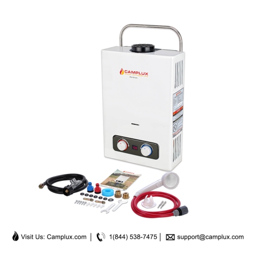 Camplux 1.58 GPM 41,000 BTU Outdoor Portable Propane Tankless Water Heater