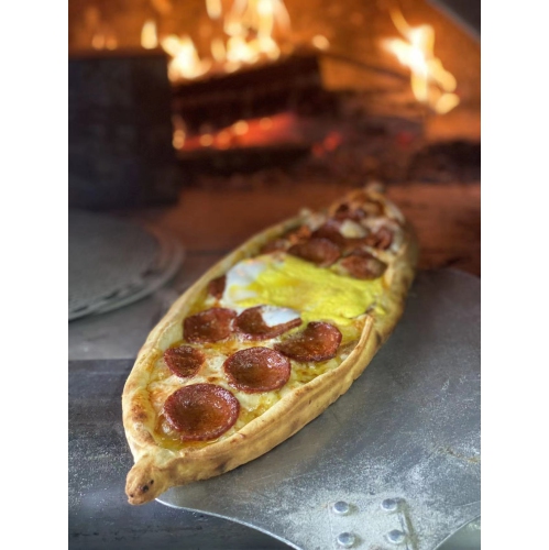 CROWN Professional Wood and Gas Pizza Oven - Stainless Steel 35000 BTU Outdoor Pizza Oven with Dual Fuel Capability | APOG03