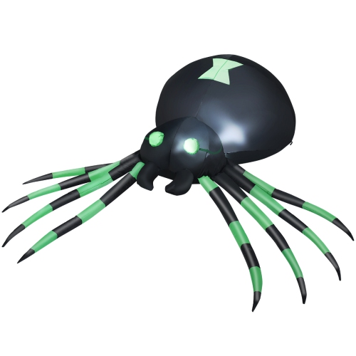 Topbuy Halloween Decoration 6FT Inflatable Blow-Up Spider With LED Lights Outdoor Yard