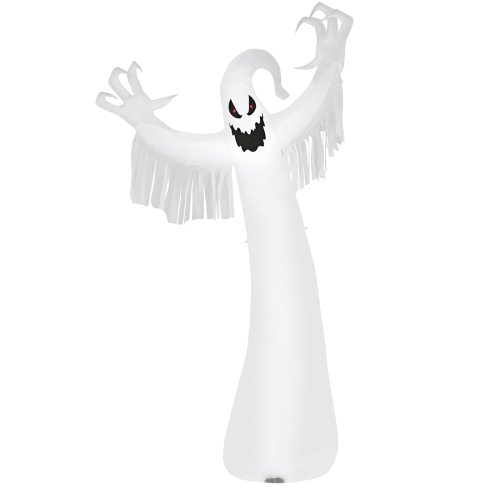 TOPBUY  Halloween Decoration 12Ft Inflatable Blow Up Ghost With Led Lights Outdoor Yard