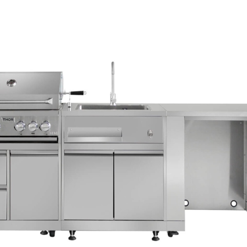 THOR Kitchen Armoire de barbecue extérieure de 32 po en acier inoxydable MK03SS304