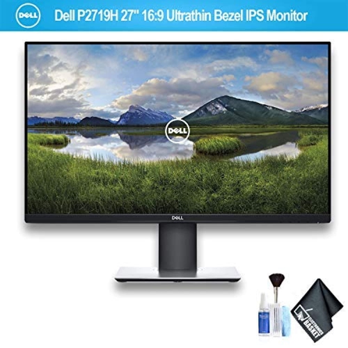 Dell P2719H 27" 16:9 Ultrathin Bezel IPS Monitor with Electronics Basket Cleaning Kit