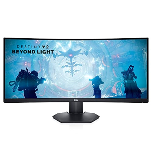 DELL  S3422Dwg 34" Wqhd (3440 X 1440) 21:9 144Hz Curved Gaming Monitor, HDr 400, 1800R Curvature, 2Msgtg