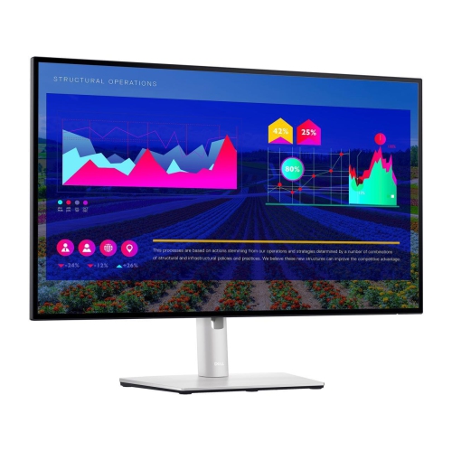 Dell UltraSharp U2722D 27" QHD 2560 x 1440 IPS, HDMI DisplayPort USB-C, VESA Tilt Swivel Pivot Height Adjust LED Backlight Monitor
