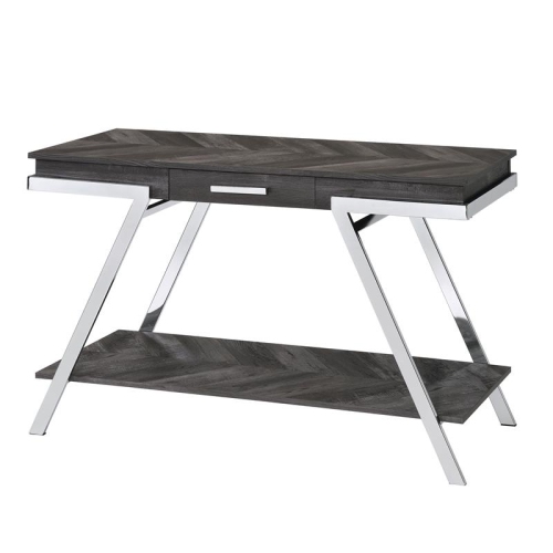 Steve Silver Roma Dark Gray Wood and Laminate Sofa Table