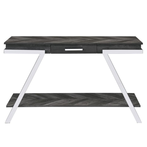 Steve Silver Roma Dark Gray Wood and Laminate Sofa Table