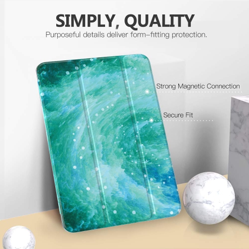 MoKo iPad 10.2 Case for iPad 9th Generation 2021/ iPad 8th Generation 2020/ iPad 7th Generation 2019, Slim Stand Hard Back S