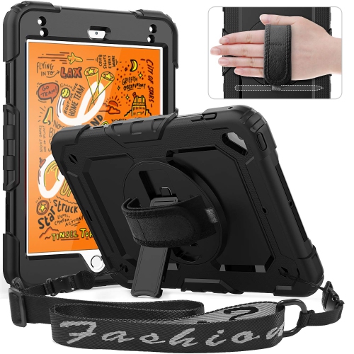 Timecity Case for iPad Mini 5 2019/ Mini 4 Case 2015, Full-Body Shockproof Protective Case with Screen Protector, 360° Rotat