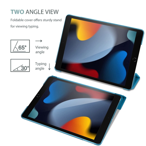 ProCase iPad 10.2 Case 2021 9th Gen/ 2020 iPad 8th Gen/ 2019 7th Gen, Slim Stand Hard Back Shell Protective Smart Cover Case