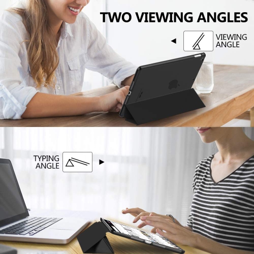 MoKo iPad 10.2 Case for iPad 9th Generation 2021/ iPad 8th Generation 2020/ iPad 7th Generation 2019, Slim Stand Hard Back S