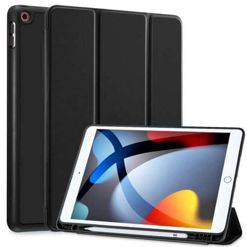 HLD  Case for 10.2 Case 9Th Gen(2021)/8Th Gen(2020)/7Th Gen(2019), Rebound Slim Smart Case w Built-In Pencil Holder, Strong Magnetic Trifold Stand