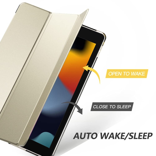 MoKo iPad 10.2 Étui pour iPad 9e génération 2021/iPad 8e génération 2020/iPad 7e génération 2019, support mince arrière rigide S.