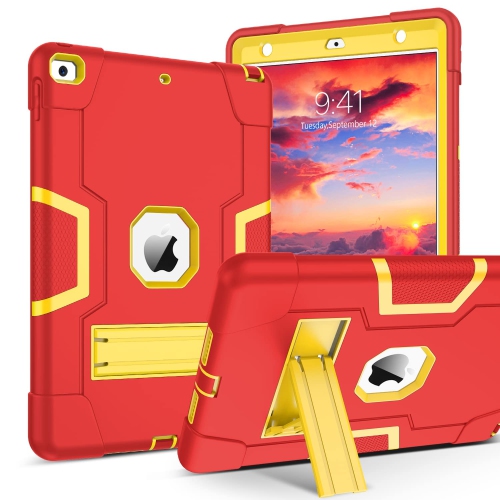 DUEDUE iPad 10.2 Case 2021,iPad 9th/8th/7th Generation Case, Kickstand Shockproof Heavy Duty Hybrid Hard PC Cover Anti-Slip